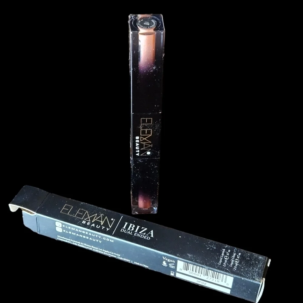Eleman Beauty duel Ended liquid lipstick and gloss.